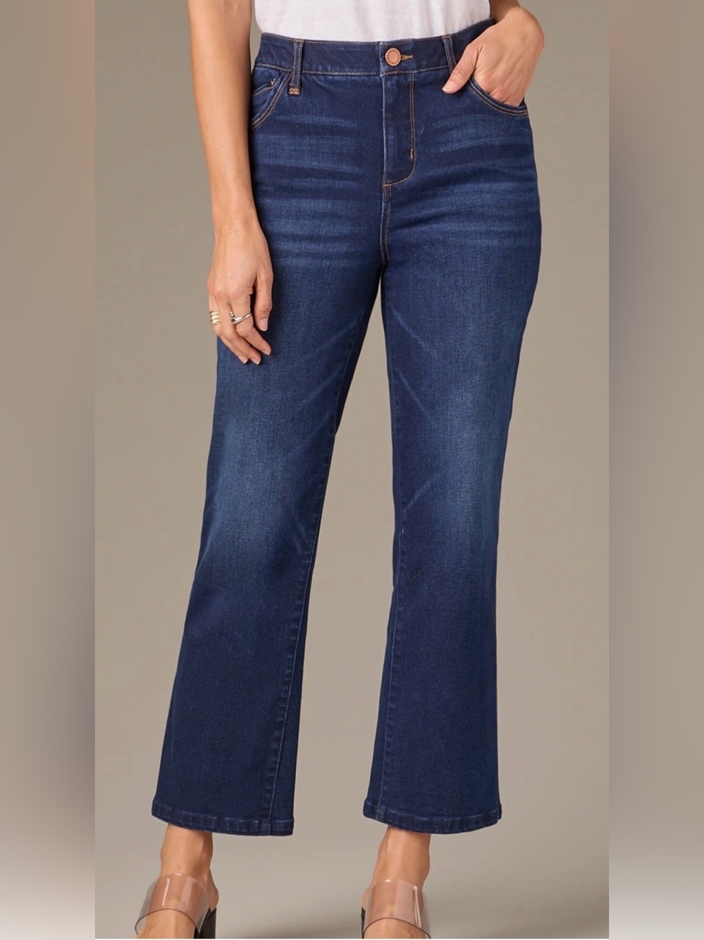 Wit & Wisdom Bennett High-Rise Ab solution Barely Boot Jeans size 6 NWT